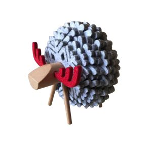 Customized Felt Drink Coffee Coaster Christmas Cup Mat With Holder