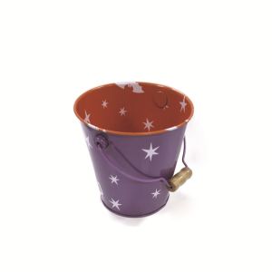 EVA Halloween Printed Tin Boxes Bucket Recyclable With Handle
