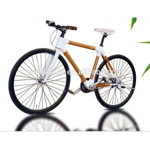 Quality 26&quot; Fixed Gear Aluminum Bamboo Mountain Bike for sale
