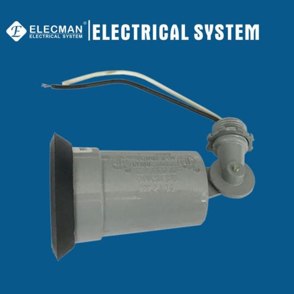 Aluminum Weatherproof Lamp Holder Outdoor Lampholder With External Sealing