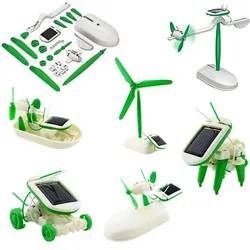 Solar Power Educational Toys 6 In 1 Diy 3d Solar Puzzle Adult Learning Toys