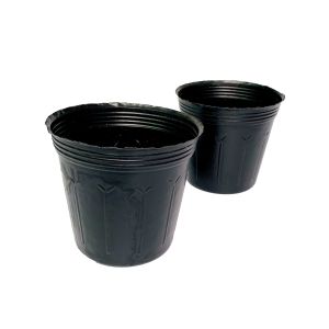 China Black Plastic Soft Flower Nursery Pots UV Treatment on sale