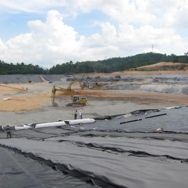 Buy Smooth HDPE Liner Geomembrane for Fish and Shrimp Ponds Density 0.940g/cm3 Width 1m-8m at wholesale prices