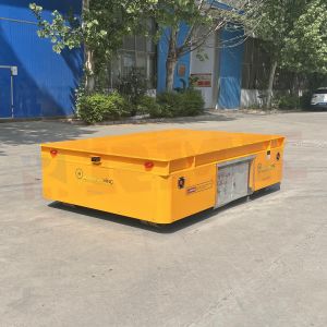 Battery Operated Remote Control 10 Tons Hydraulic Lift Pallet Transfer Cart