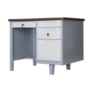 New Designs Modern Furniture Steel Secretary Office Table With Two Pedestals