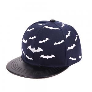 Quality Baby flat brim PU  hat snapback ace brand cap with printed any logo for sale