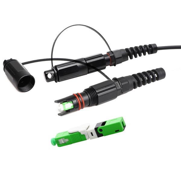 Buy FTTA IP68 Waterproof Fiber Optic Connector Reinforced Adapter SC APC at wholesale prices