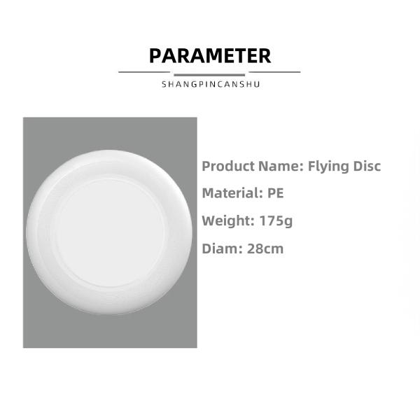 Wholesale Custom Logo Kids Adults Throwing Training Ultimate Frisbee Disc 175 Grams PE Flying Disc