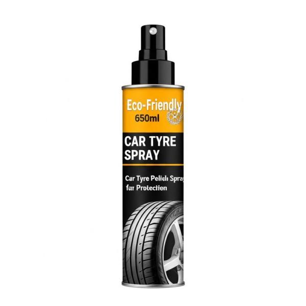 650ml Eco-friendly Tyre Polish Spray with Customizable Formula for Deep