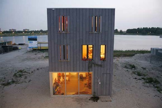 4 - 5 Peices Hotel Flat Pack Steel Containers With Camping Tiny House