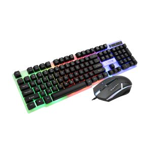 3D Anti Skid Roller Gaming Keyboard Mouse Combo With Fashionable LED Lights