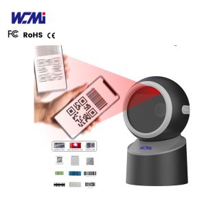 Quality WCMI 1d&amp;2d Hands Free Bar Code Cord Scanner High Speed Barcode Reader Desktop QR 2d Scanner Work With Printer for sale