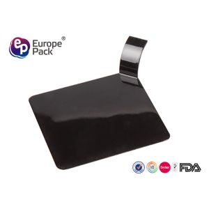 Black Disposable Dessert Plates Ps Material Plastic Pudding Cups