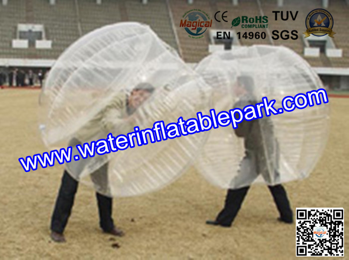 Customized Popular Clear TPU Bubble Ball Football Hand Printing