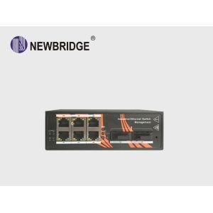 China IP40 Protect Grade Managed PoE Switch 6 Port Metal Shell 12~48V DC Terminal Block on sale China IP40 Protect Grade Managed PoE Switch 6 Port Metal Shell 12~48V DC Terminal Block on sale