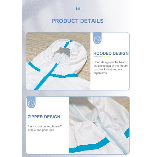 Ppe Medical Isolation Gown S-4XL Size For Work Protection