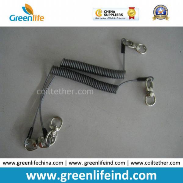 Buy Wholesale Elastic Spiral Spring Belt W/Robster Clip Lanyard at wholesale prices