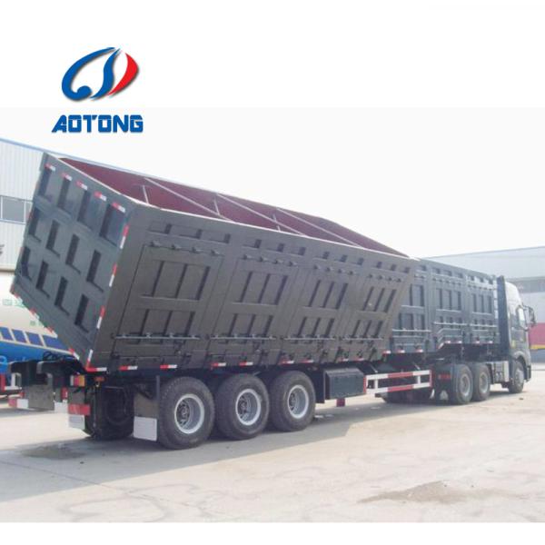 Low Bed Deck Dimension of 12000X2500X1500mm Dump Semi Trailer for Australia