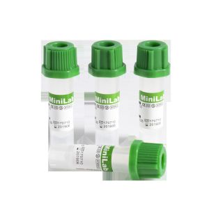 Green Capillary Blood Collection Tube Stress Free Sodium Heparin Additive