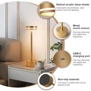 Atmosphere Led Desktop Light 5v Usb Rechargeable With Brightness Control