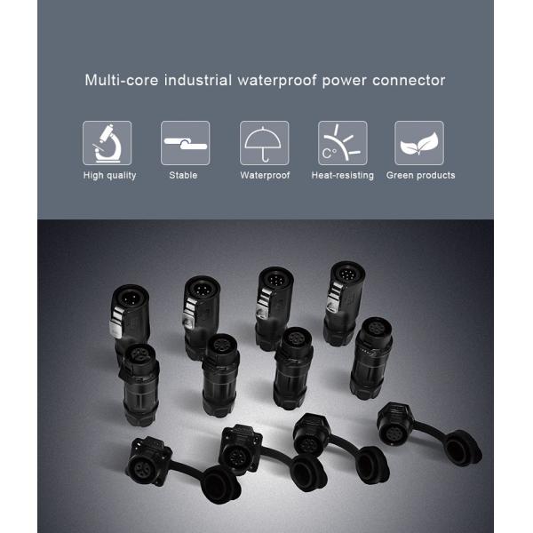 CNLINKO Male Female Panel Mount Industrial Wire Connector 7 Pin Waterproof Plug Socket Metal Cable Connector