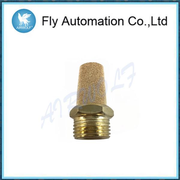 Buy Pipe Valved Muffler BSL04 1/2" Airtac Pneumatic Exhaust Universal Sintered Brass Muffler at wholesale prices
