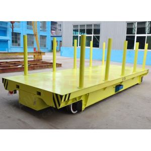 63t Industry Material Handling Trolley , Steel Plate Electric Die Cart