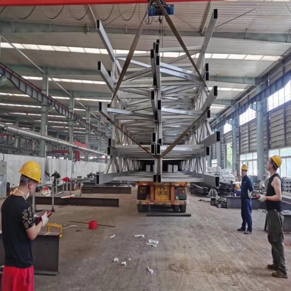 Buy Prefabricated Steel Roof Trusses Q235 Material Galvanized Surface at wholesale prices
