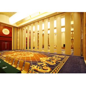 Quality Ebunge Sliding Partition Walls MDF Melamine Finish Hanging System Without Floor Track for sale