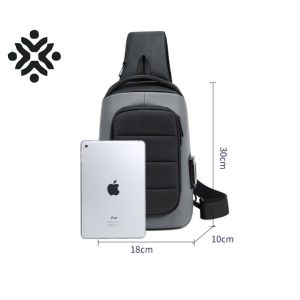 900D Laminating Oxford Anti Theft Chest Bag