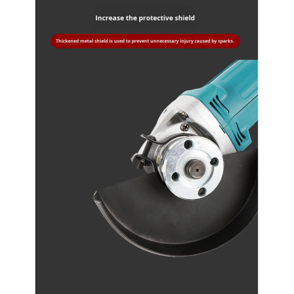 Industrial Grade Rechargeable Lithium Electric Portable Angle Grinder Wireless with Slide Type Switch for Polishing & Cutting