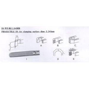 2.2x3 2.2x4 Sulzer Loom Spare Parts Projectile With Body And Gripper Complete