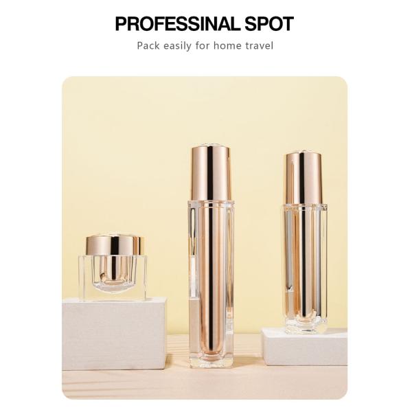 Round Plastic Acrylic Luxury Cosmetic Cream Lotion Pump Bottle 50ml