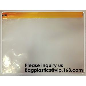 Metal Slider Office File Folder Mesh Clear PVC Zip Lock Document Bag,Folder File