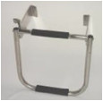 Marine Folding Stainless Steel Boat Ladder - Undermount Platform Mount