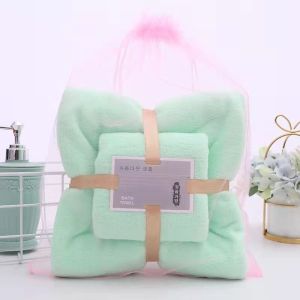 Novelty Pattern Microfiber Towel Set Quick Drying and Solid Color for Fast