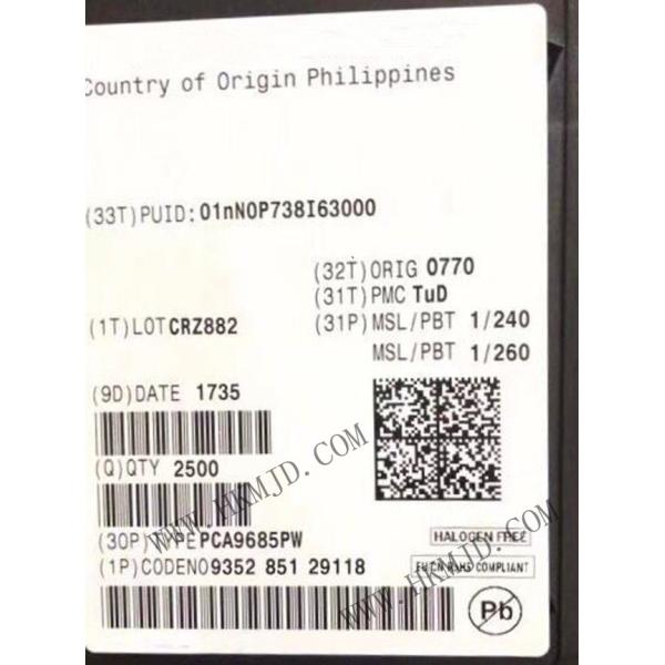 Buy Integrated Circuit Chip PCA9685PW
 I2C Bus LED Display Drivers
 at wholesale prices