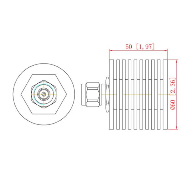 DC-6GHz 30W Dummy Load / Termination Load N Male