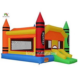 Quality Attractive Inflatable Bouncy Castle Jumping House With Custom Logo Printed for sale