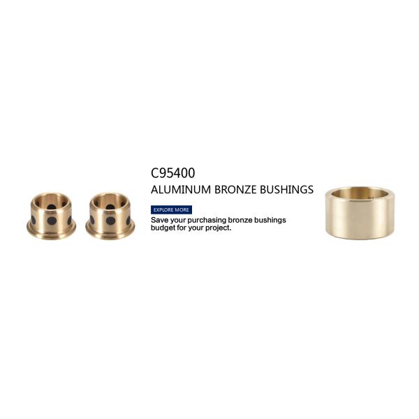 Aluminum Bronze Bushings Copper Nickel Aluminium Bronze Slide Plate with Graphite Inset for Self-Lubricating Bearings