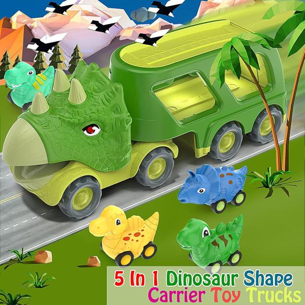 18M Kids Toddler Friction Power Dino Car Toy Perfect Christmas Birthday Surprise Gift