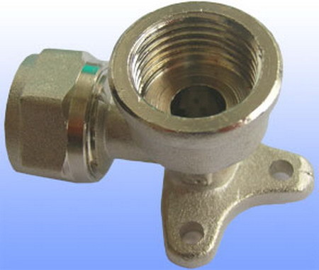 Buy compression brass fitting wall elbow for PEX-AL-PEX at wholesale prices