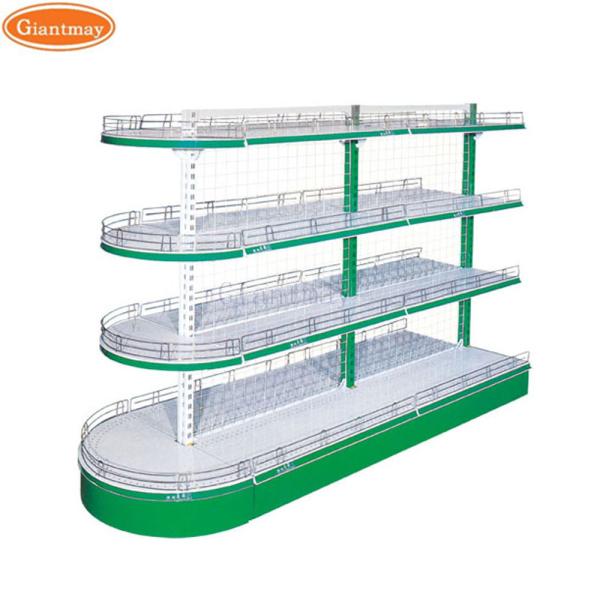 Double Sides Gondola Shelving Retail Display Racks For Store Steel Supermarket Shelf