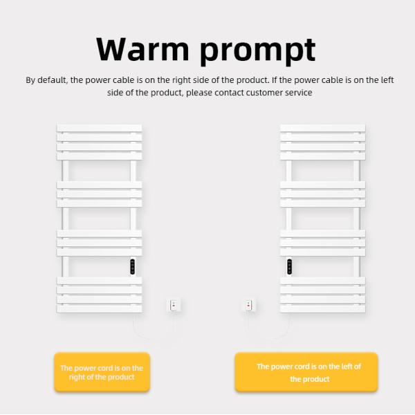 Carbon Steel Bathroom Electric Heated Towel Rail with Towel Heaters and Heating Element