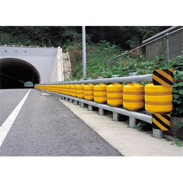 Yellow Red EVA Filled Safety Roller Barrier High Energy Absorption And Low Reaction 0