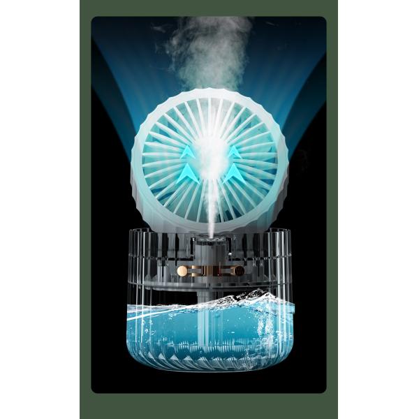 Ultra-Quiet Desktop Cooling Fan for Office and Dorm 1000mAh/1200mAh Battery Capacity