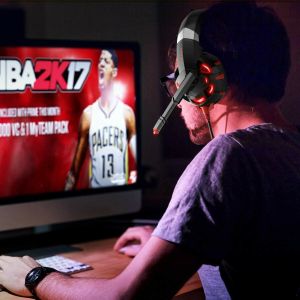 Stylish 2.2kohm 100mA 50mm USB Gaming Headset