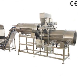 Quality Double Drum Flavoring Machine 500kg/h S304 Stainless Steel for sale