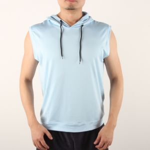 Men'S Casual Sleeveless 4 Way Spandex Hoody Vest