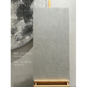 AAA Grade Grey Soft Glazed Porcelain Tile 750x1500mm